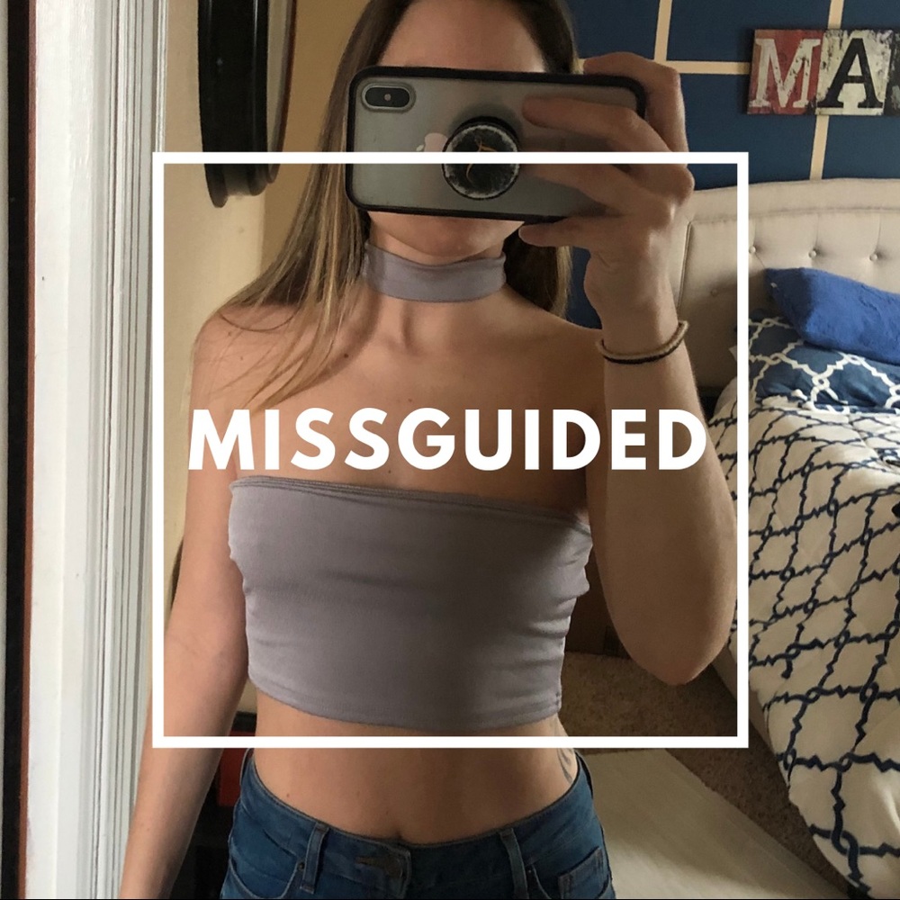 Lavender Missguided Choker Bandeau